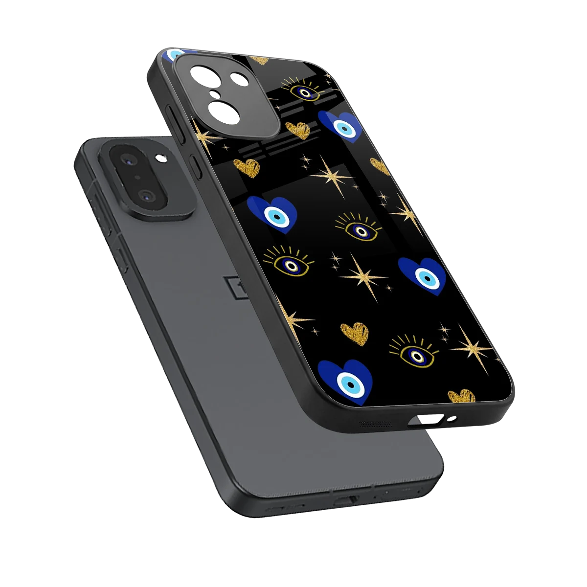 Divine Protection sleek oneplus 15r cover with tempered glass back and TPU edges