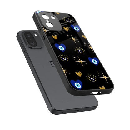 Divine Protection sleek oneplus 15r cover with tempered glass back and TPU edges