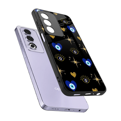 Divine Protection sleek oppo a3 pro cover with tempered glass back and TPU edges