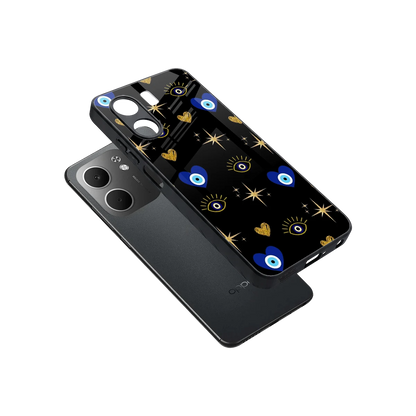 Divine Protection sleek oppo a5x 5g cover with tempered glass back and TPU edges