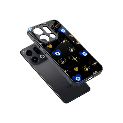 Divine Protection sleek oppo find x9 cover with tempered glass back and TPU edges