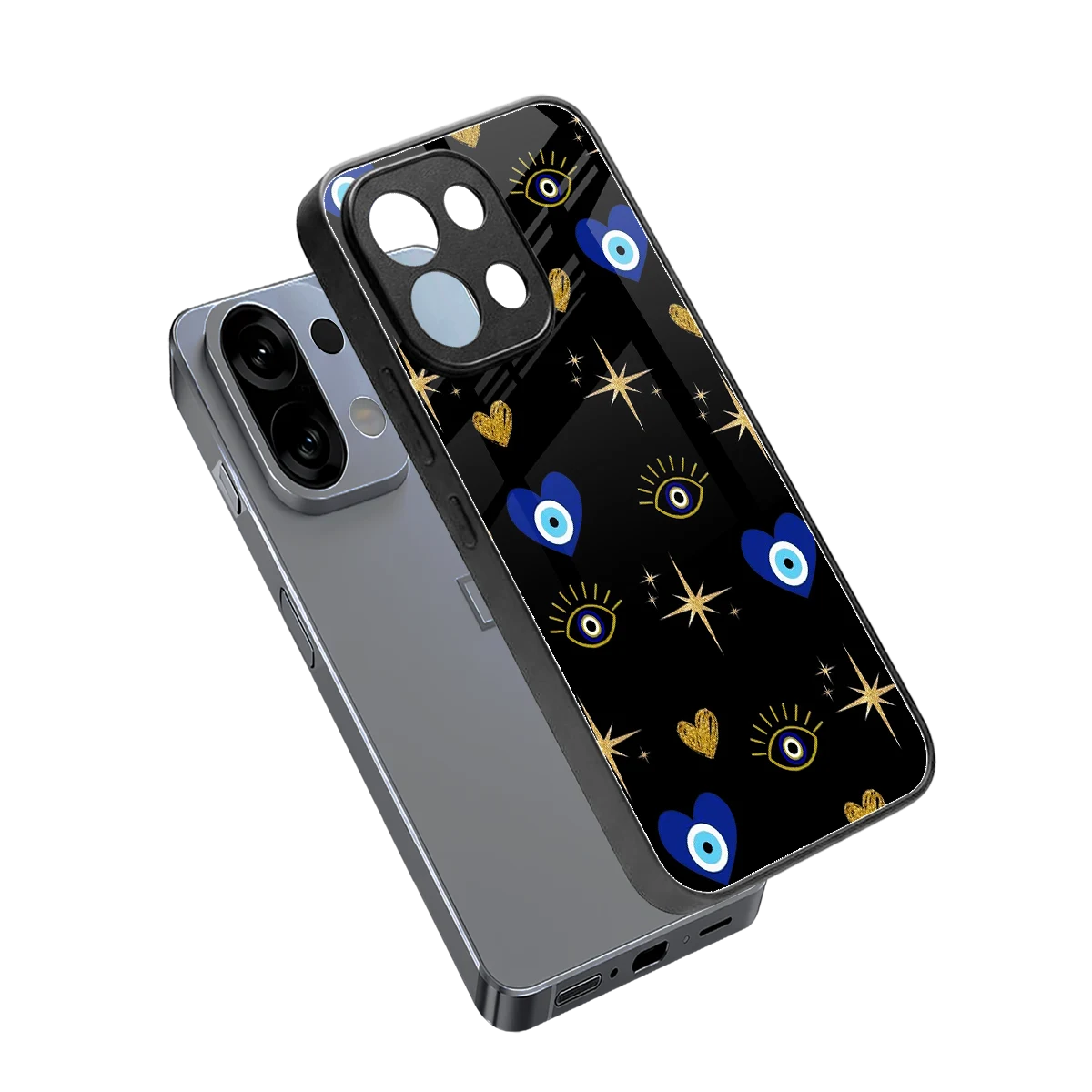 Divine Protection sleek oppo k13 5g cover with tempered glass back and TPU edges