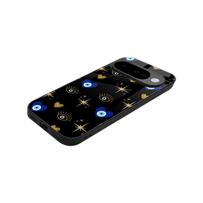Divine Protection stylish phone case for google pixel 10 | glossy glass and slim fit
