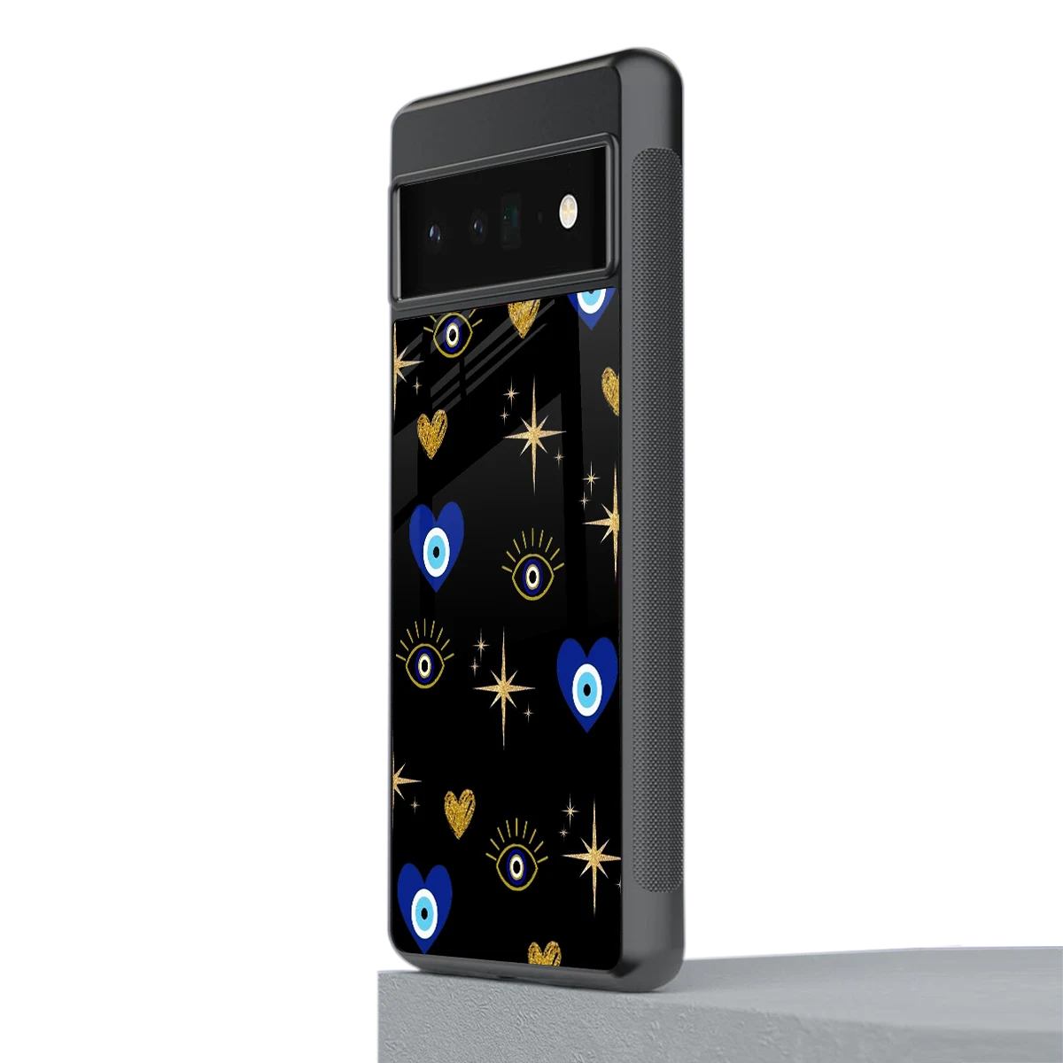 Divine Protection stylish phone case for google pixel 6 pro | glossy glass and slim fit