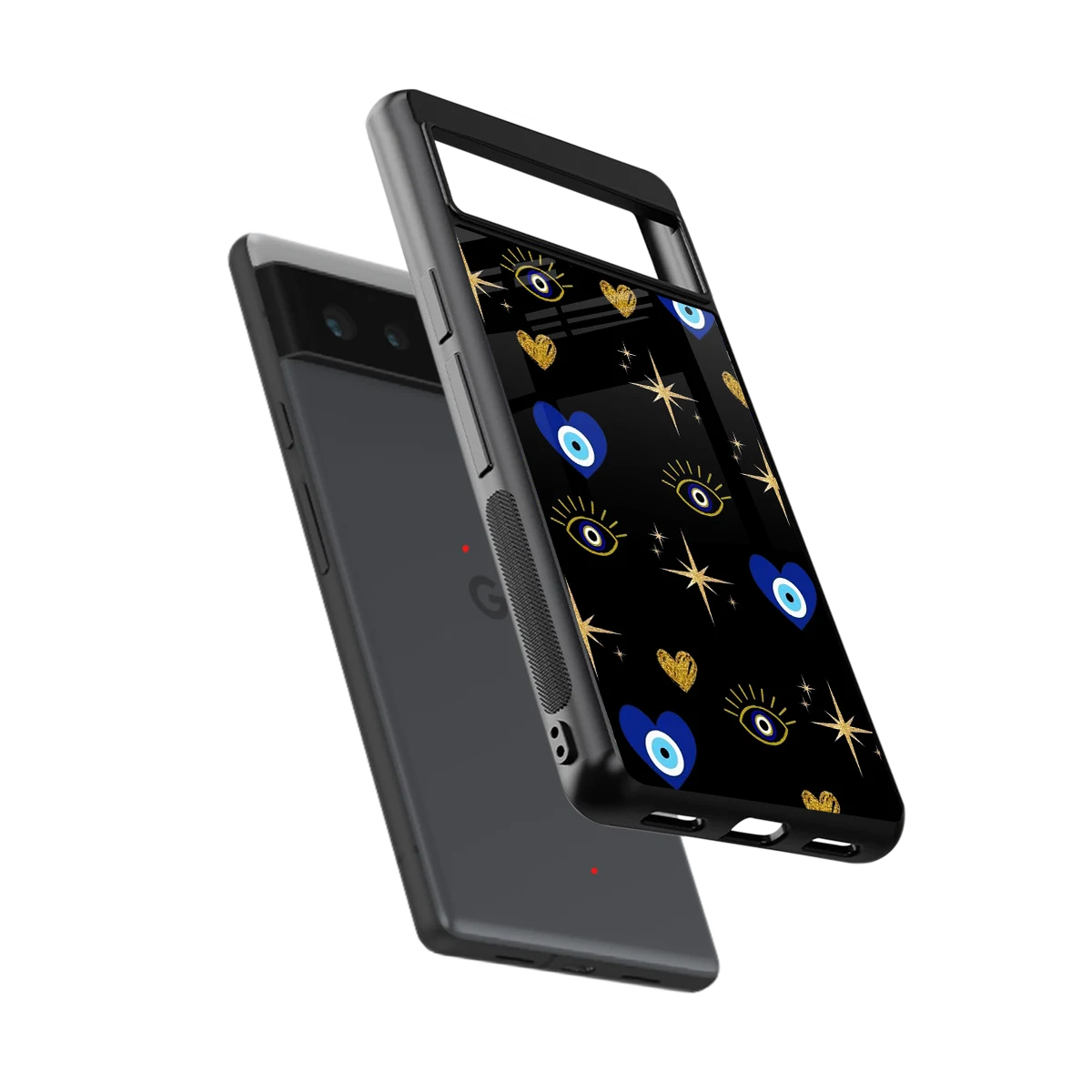 Divine Protection sleek google pixel 6 cover with tempered glass back and TPU edges