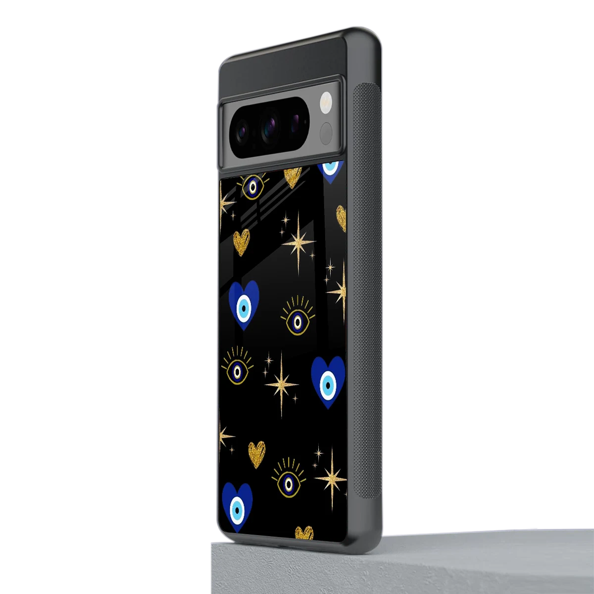 Divine Protection stylish phone case for google pixel 8 pro | glossy glass and slim fit