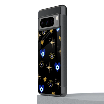 Divine Protection stylish phone case for google pixel 8 pro | glossy glass and slim fit