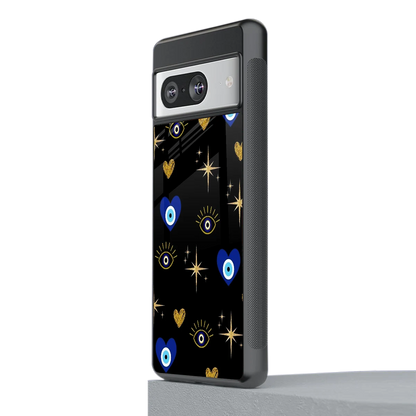 Divine Protection stylish phone case for google pixel 8 | glossy glass and slim fit
