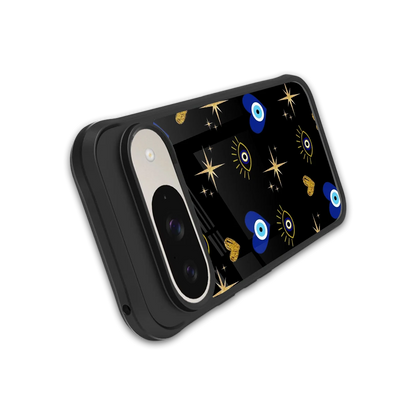 Divine Protection stylish phone case for google pixel 9 | glossy glass and slim fit