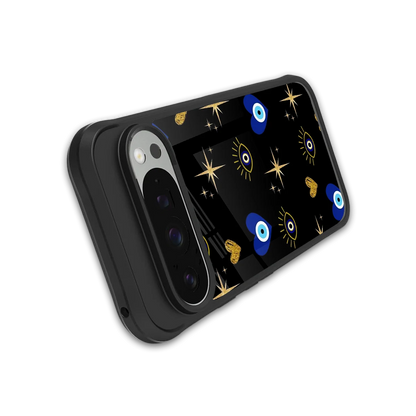Divine Protection stylish phone case for google pixel 9 pro xl | glossy glass and slim fit