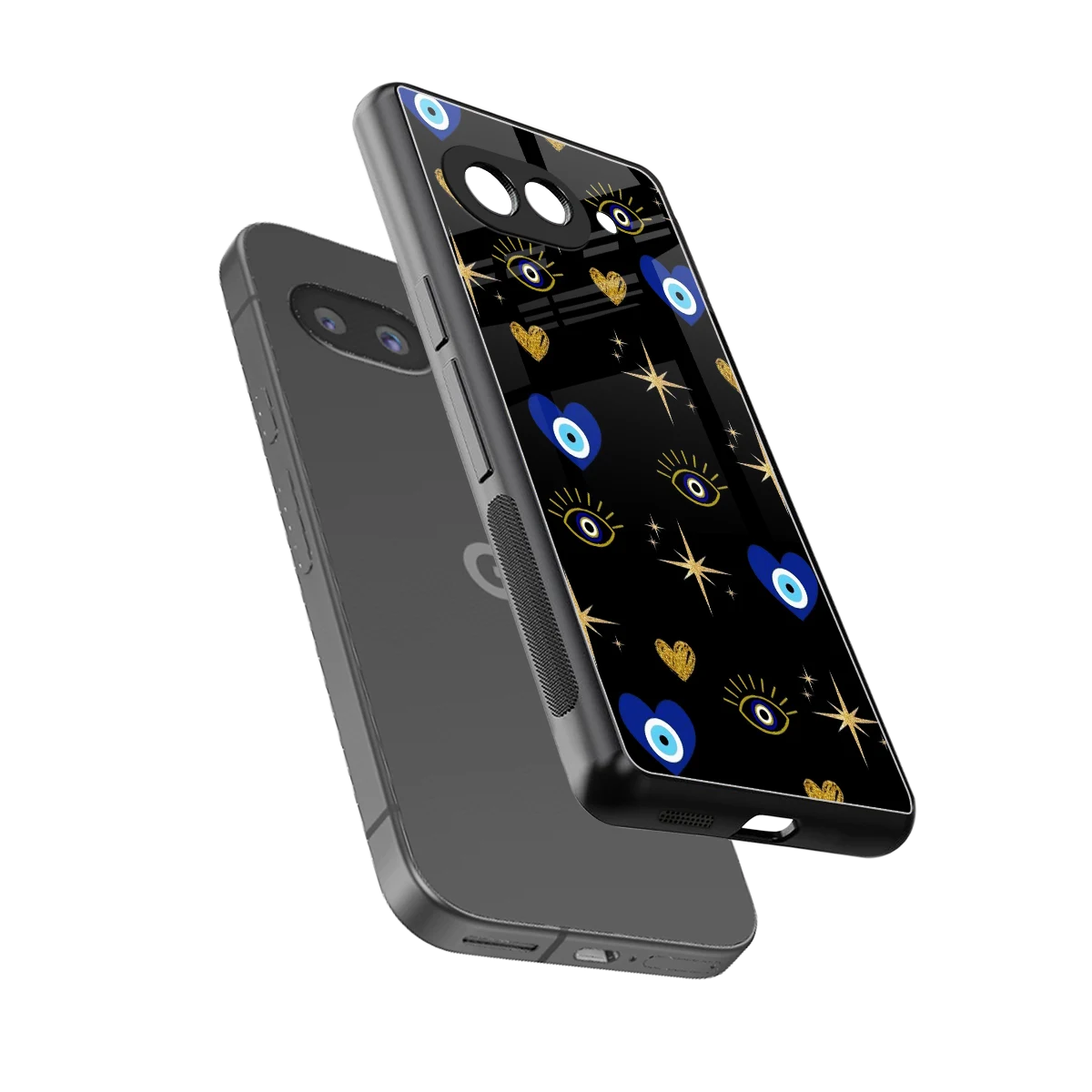 Divine Protection sleek google pixel 10a cover with tempered glass back and TPU edges