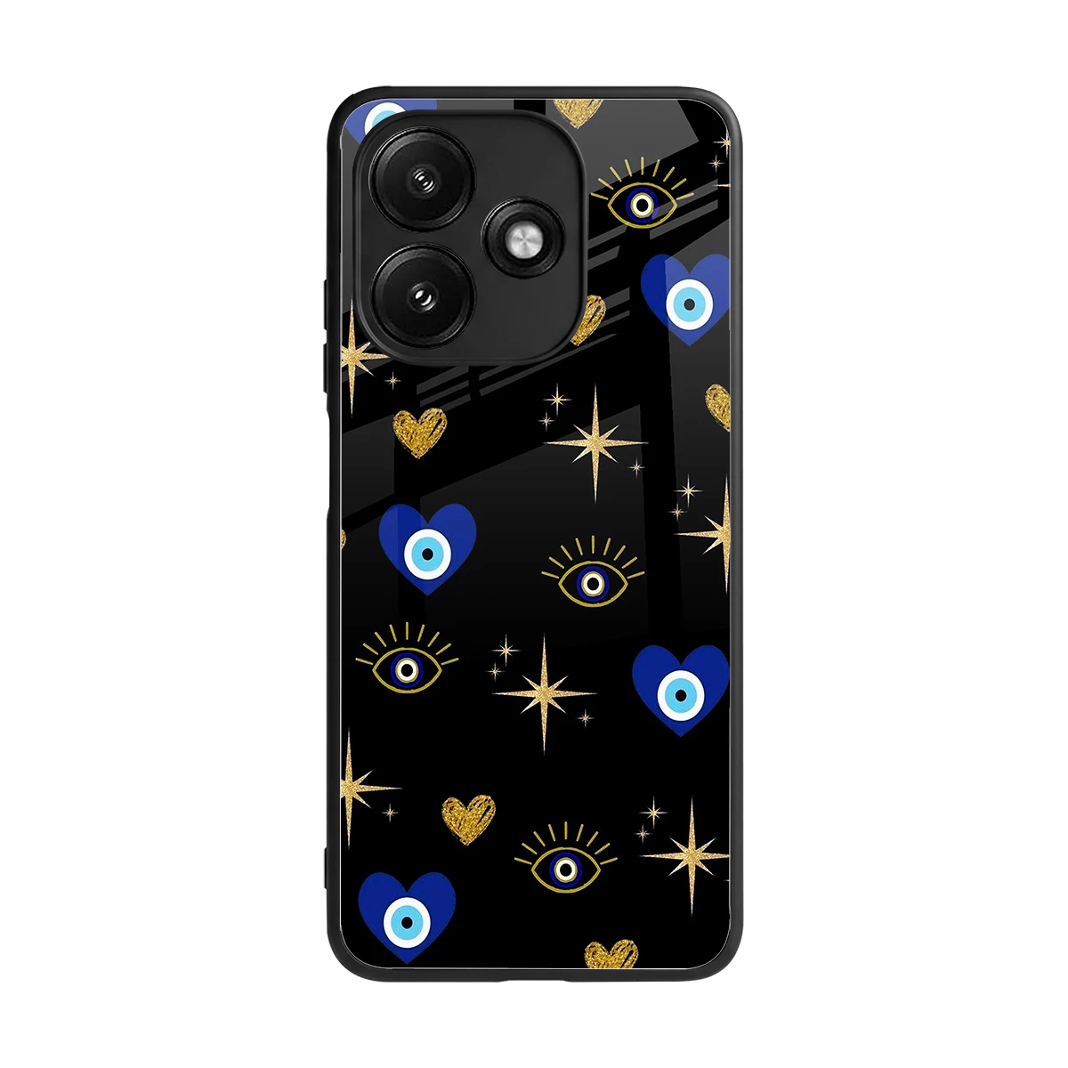 Divine Protection back phone cover | glass case for redmi 12 5g