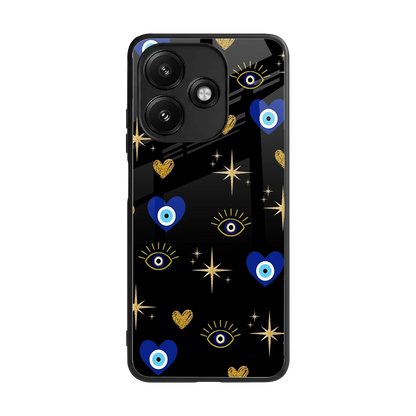 Divine Protection back phone cover | glass case for redmi 12 5g