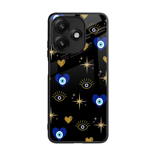 Divine Protection back phone cover | glass case for redmi 12 5g