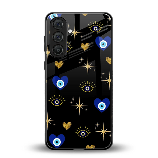 Divine Protection back phone cover | glass case for samsung galaxy a35 5g