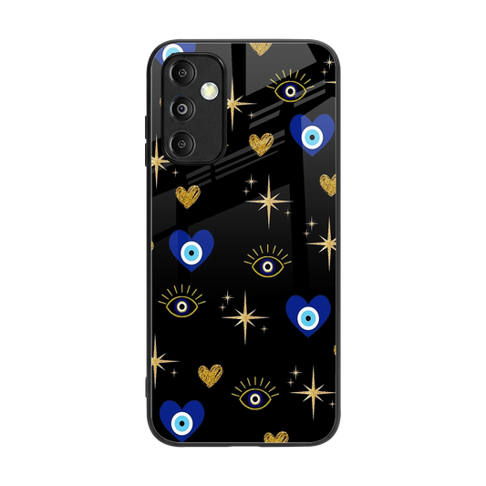 Divine Protection back phone cover | glass case for samsung galaxy m14 5g