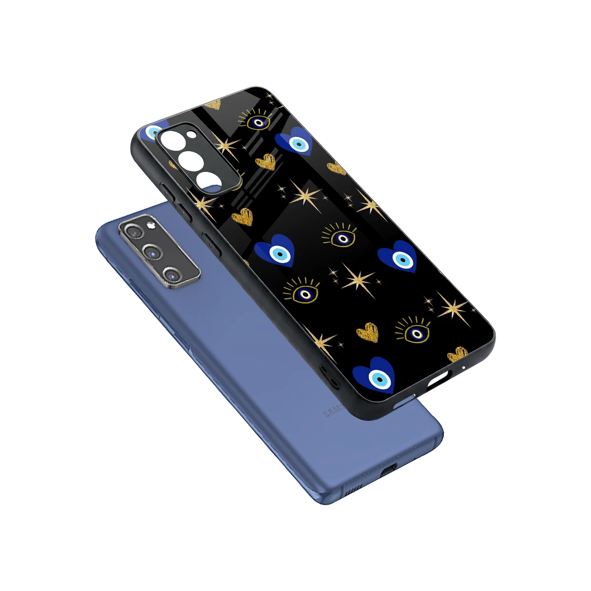 Divine Protection sleek samsung galaxy s20 fe cover with tempered glass back and TPU edges