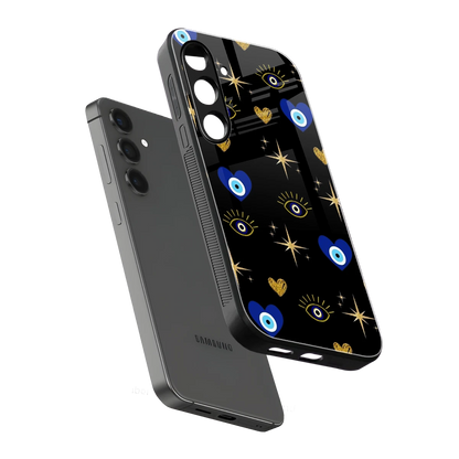 Divine Protection sleek samsung galaxy s25 plus cover with tempered glass back and TPU edges