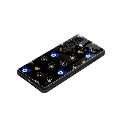 Divine Protection stylish phone case for samsung galaxy s24 plus | glossy glass and slim fit