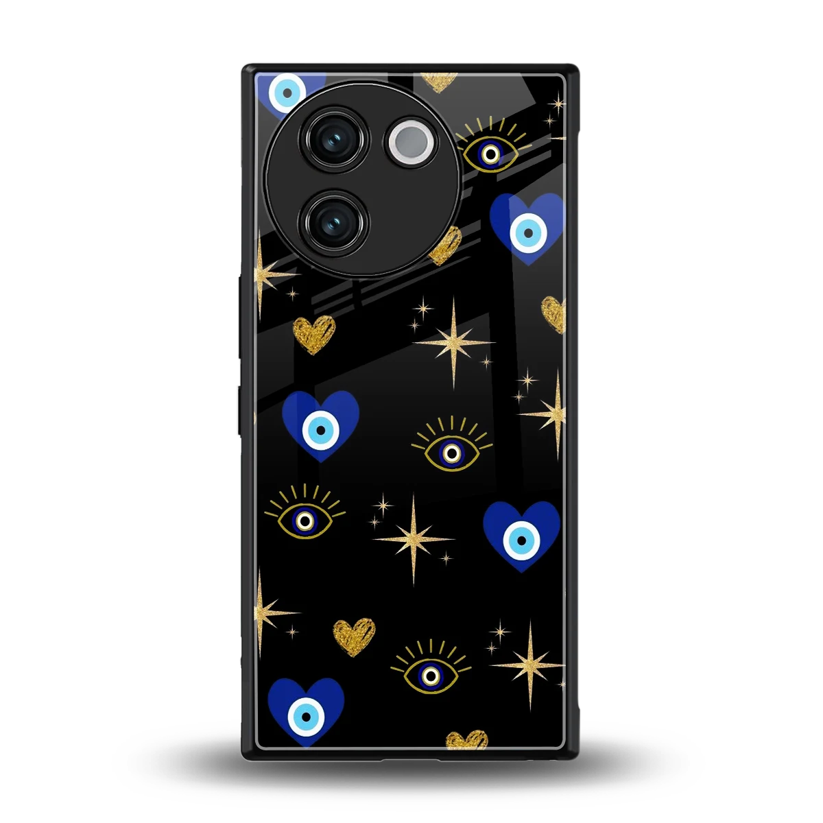Divine Protection back phone cover | glass case for vivo v30e