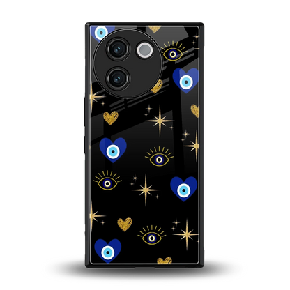 Divine Protection back phone cover | glass case for vivo v30e