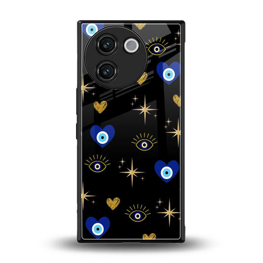 Divine Protection back phone cover | glass case for vivo v30e