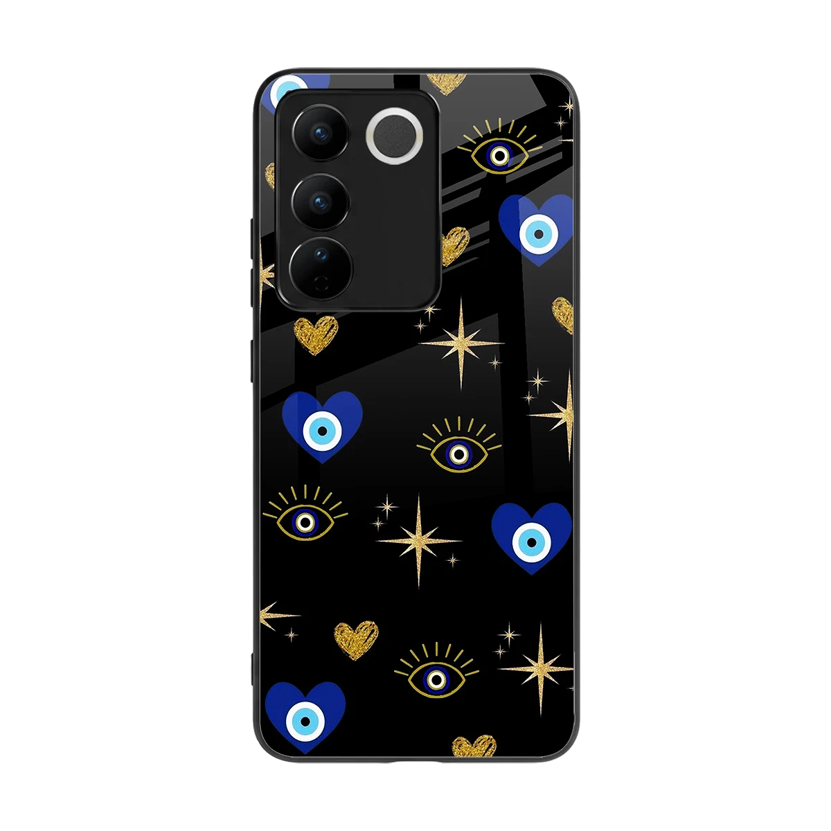 Divine Protection back phone cover | glass case for vivo v27 5g