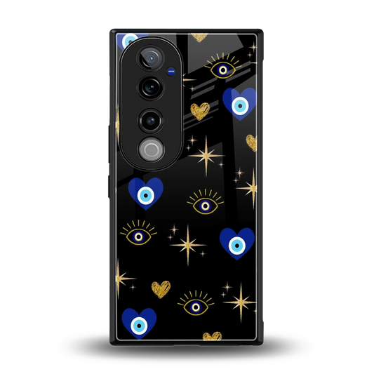 Divine Protection back phone cover | glass case for vivo v40 pro