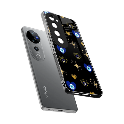 Divine Protection sleek vivo v40 pro cover with tempered glass back and TPU edges