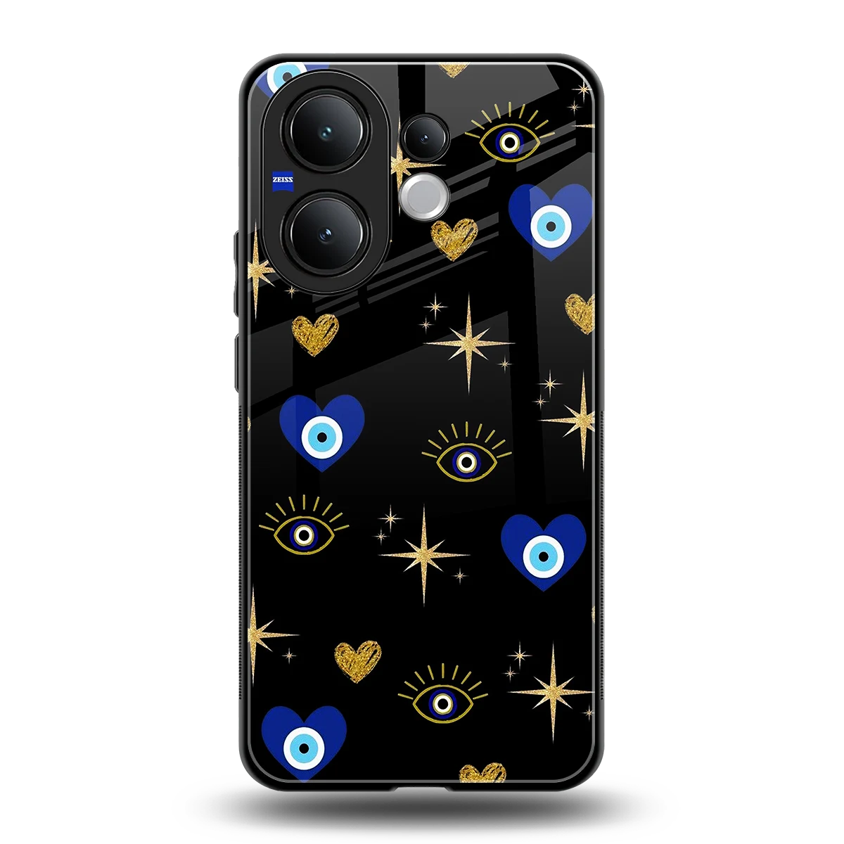 Divine Protection back phone cover | glass case for vivo v60