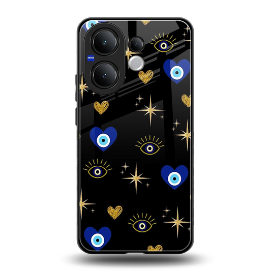 Divine Protection back phone cover | glass case for vivo v60