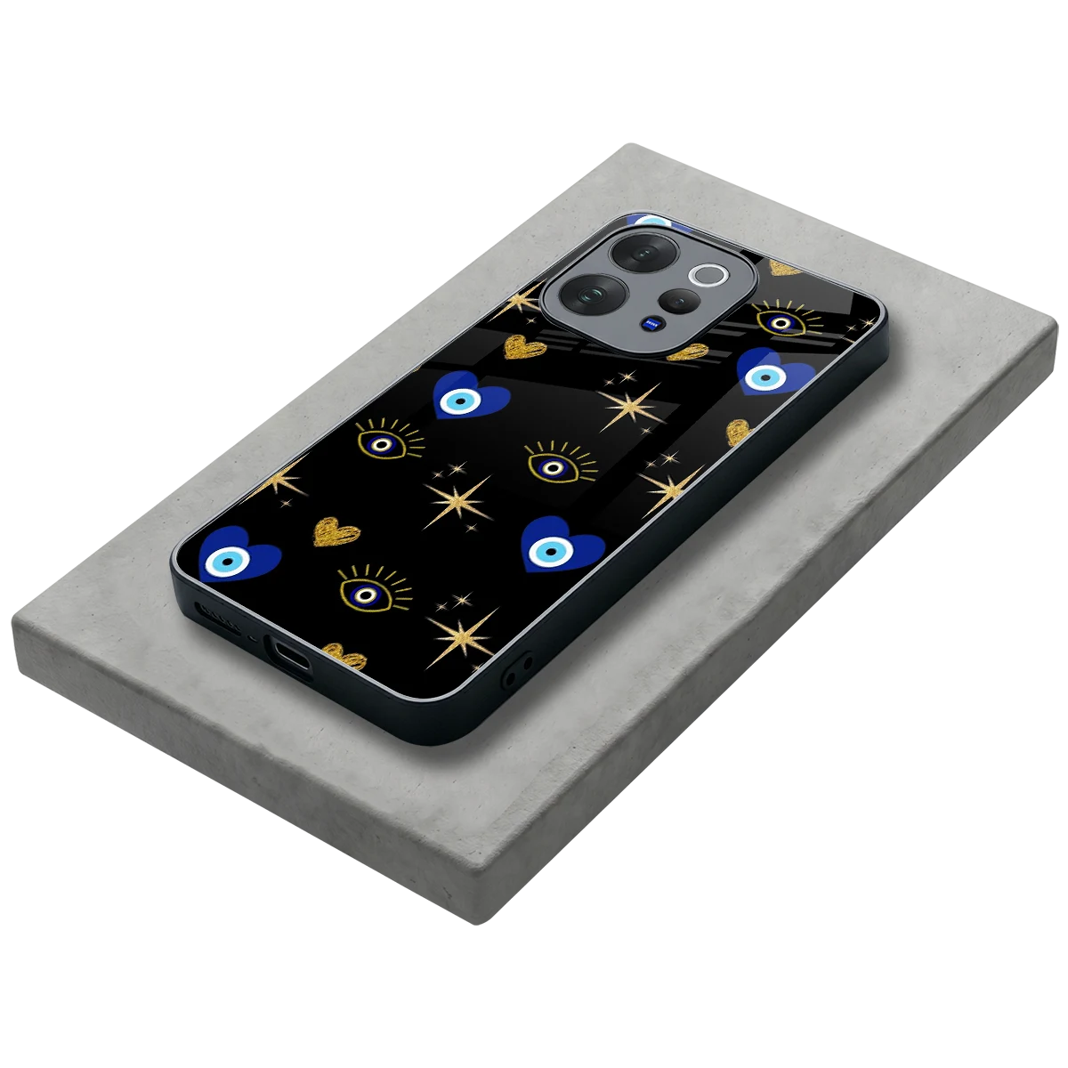 Divine Protection stylish phone case for vivo v70 | glossy glass and slim fit