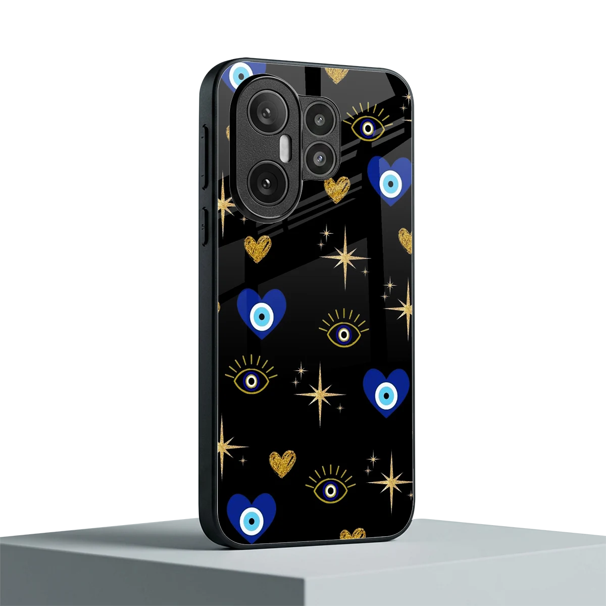Divine Protection vivo x200 fe mobile cover | shockproof glass phone case