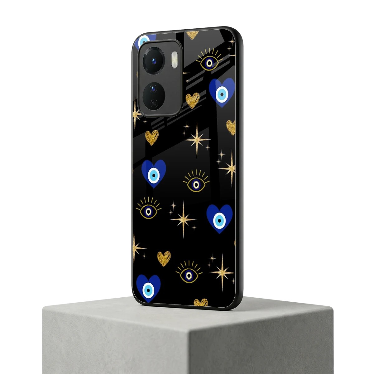 Divine Protection vivo y16 mobile cover | shockproof glass phone case