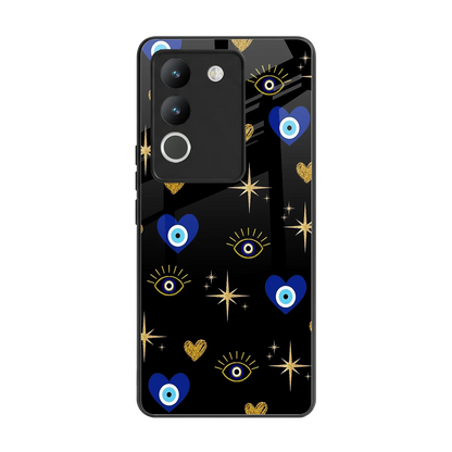 Divine Protection back phone cover | glass case for vivo y200 5g