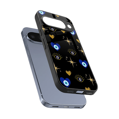 Divine Protection sleek google pixel 10 cover with tempered glass back and TPU edges