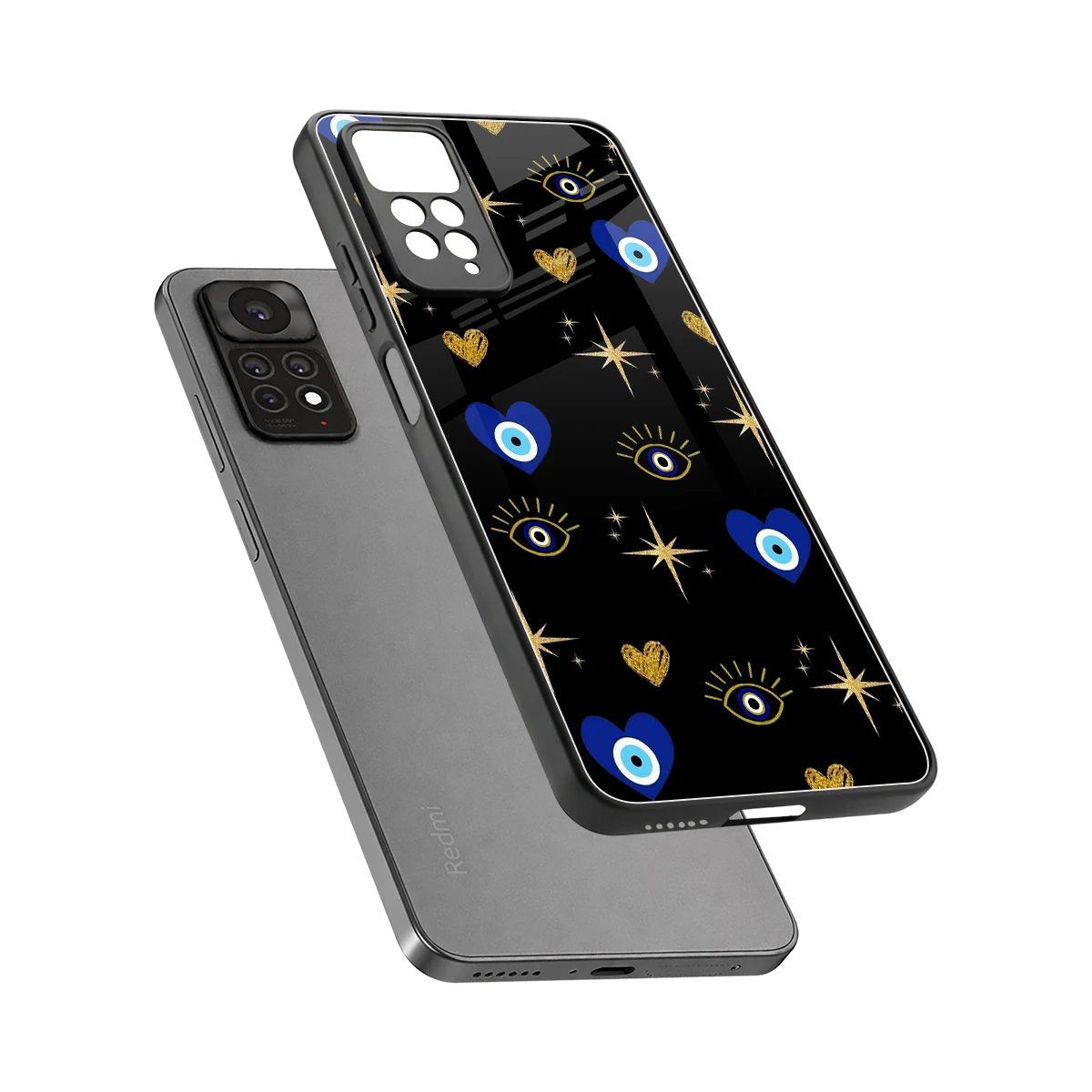 Divine Protection sleek redmi note 11 pro cover with tempered glass back and TPU edges