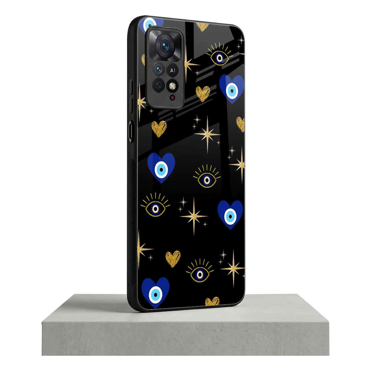 Divine Protection redmi note 11 pro mobile cover | shockproof glass phone case