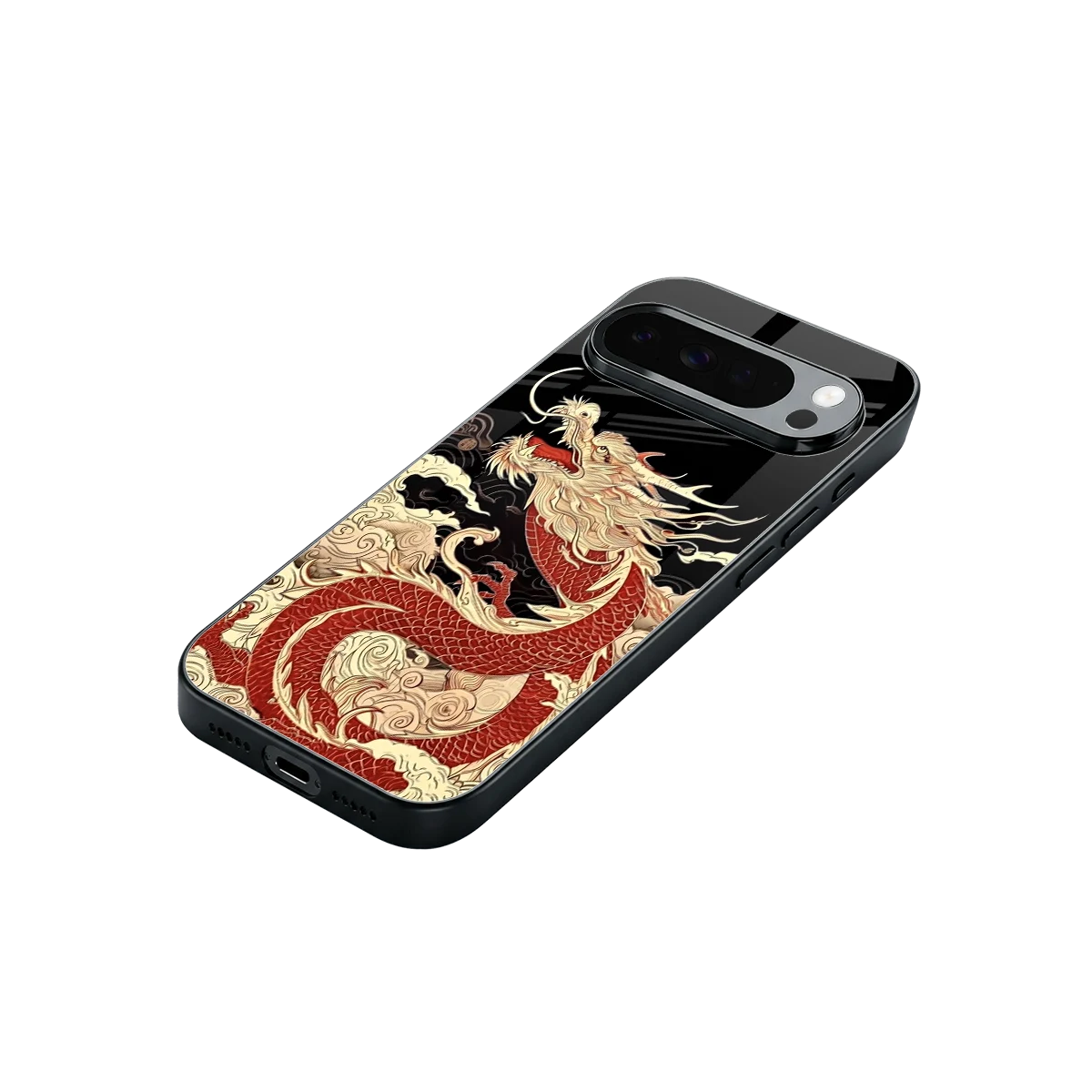Dragon Spirit stylish phone case for google pixel 10 pro xl | glossy glass and slim fit