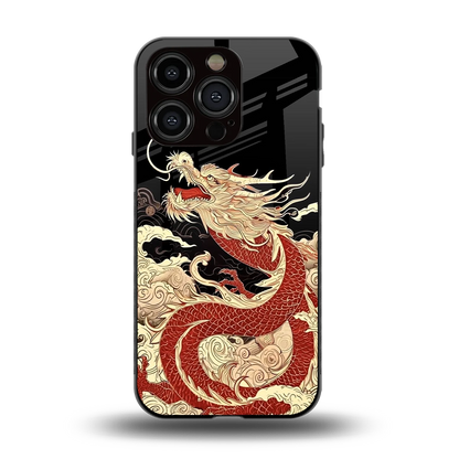 Dragon Spirit back phone cover | glass case for iphone 13 pro