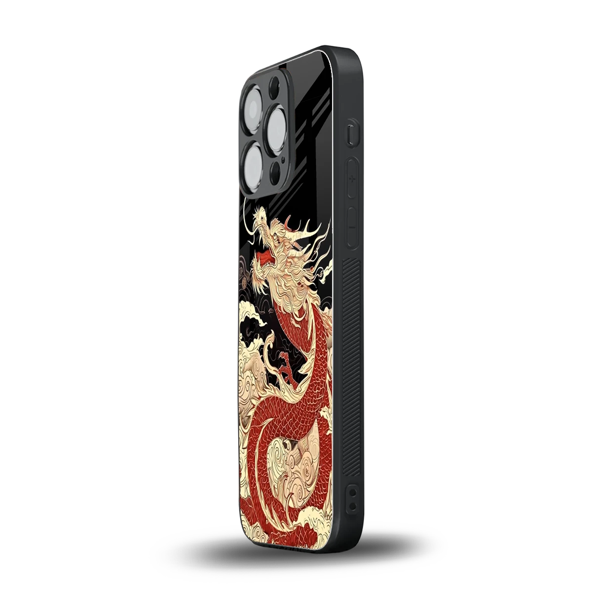 Dragon Spirit iphone 13 pro mobile cover | shockproof glass phone case