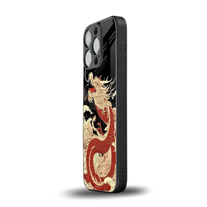 Dragon Spirit iphone 13 pro mobile cover | shockproof glass phone case