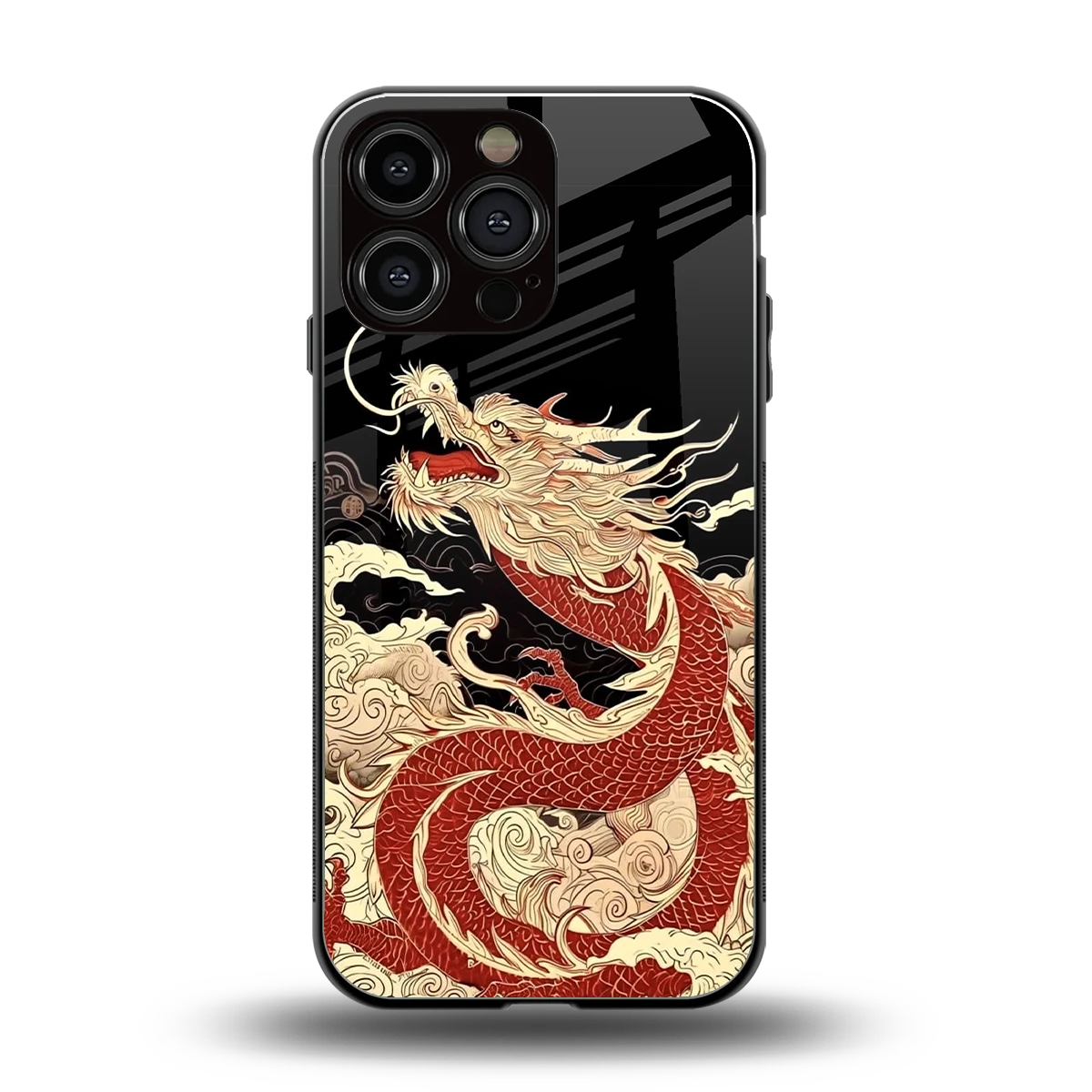 Dragon Spirit back phone cover | glass case for iphone 15 pro max