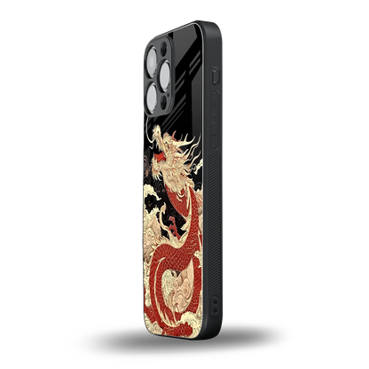 Dragon Spirit iphone 15 pro max mobile cover | shockproof glass phone case