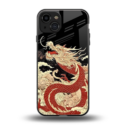 Dragon Spirit back phone cover | glass case for iphone 15
