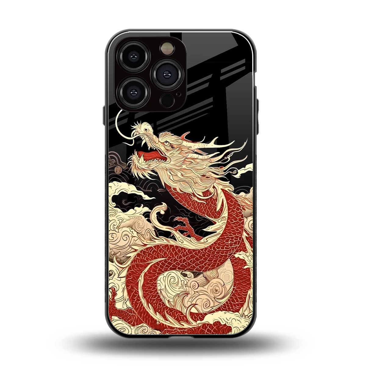 Dragon Spirit back phone cover | glass case for iphone 16 pro max