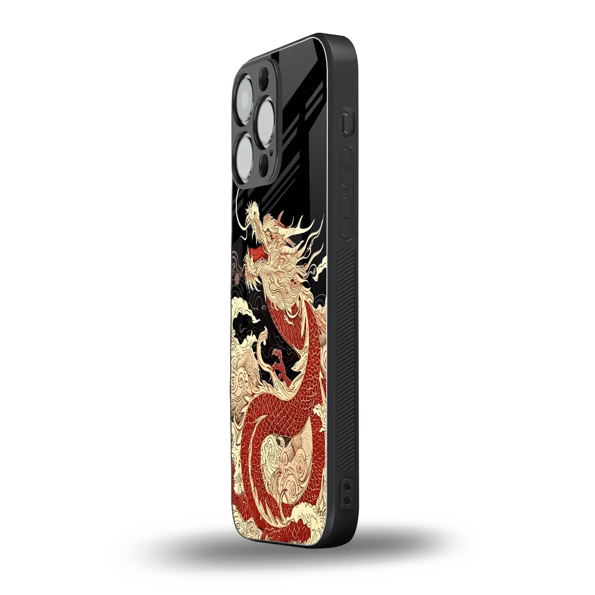 Dragon Spirit iphone 16 pro max mobile cover | shockproof glass phone case