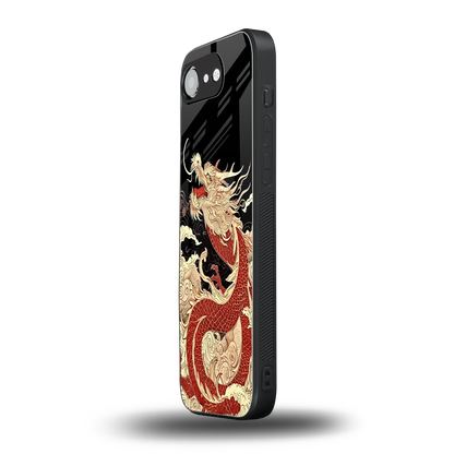 Dragon Spirit iphone 16e mobile cover | shockproof glass phone case