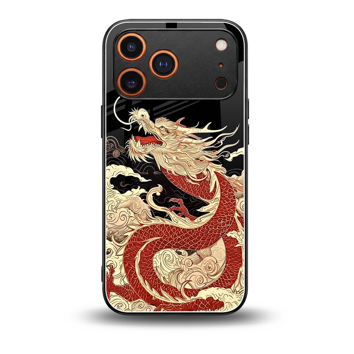 Dragon Spirit back phone cover | glass case for iphone 17 pro