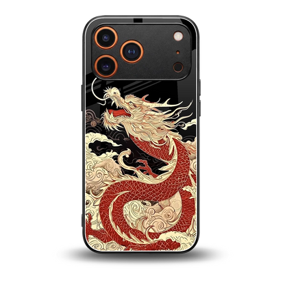 Dragon Spirit back phone cover | glass case for iphone 17 pro